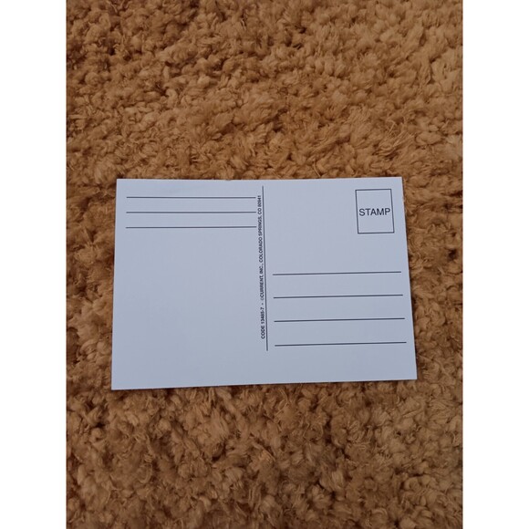 UNUSED Postcard Snowy Christmas Home A Merry Christmas Current, INC. - Picture 2 of 2